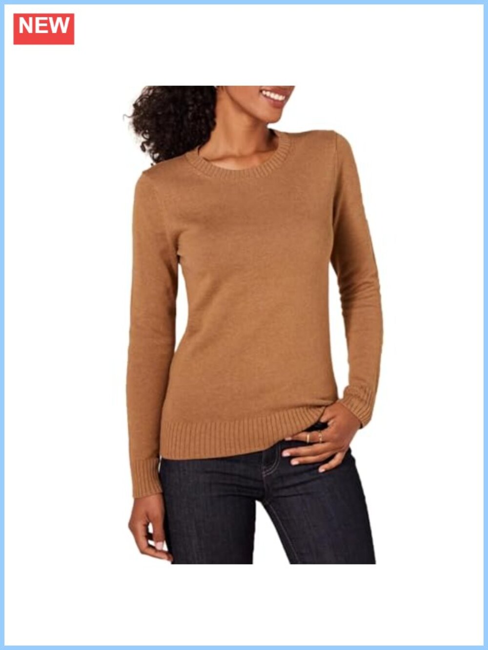 Women's Lightweight 100% Cotton Crewneck Sweater